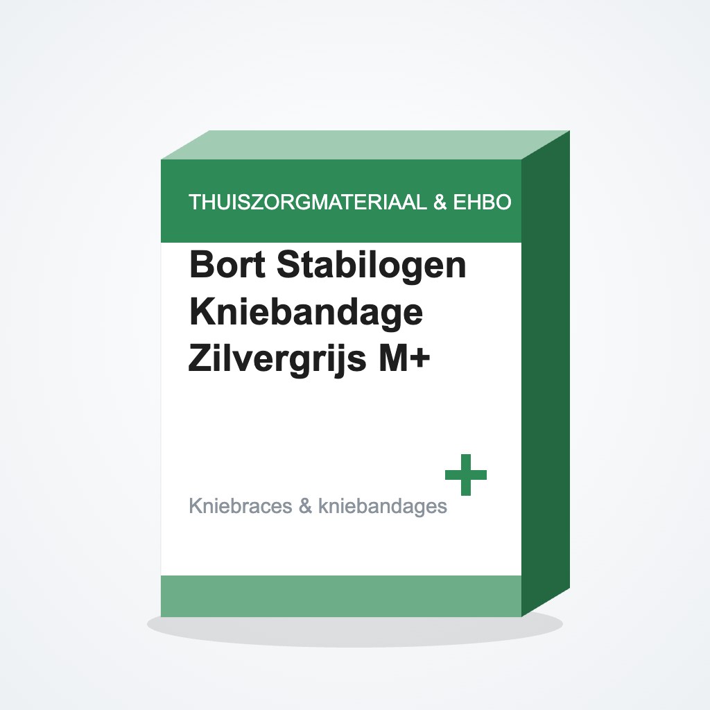 Bort Stabilogen Kniebandage Zilvergrijs M+