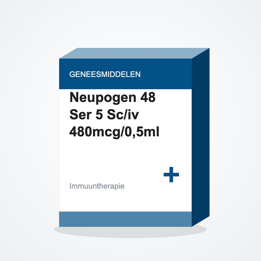 Neupogen 48 Ser 5 Sc/iv 480mcg/0,5ml