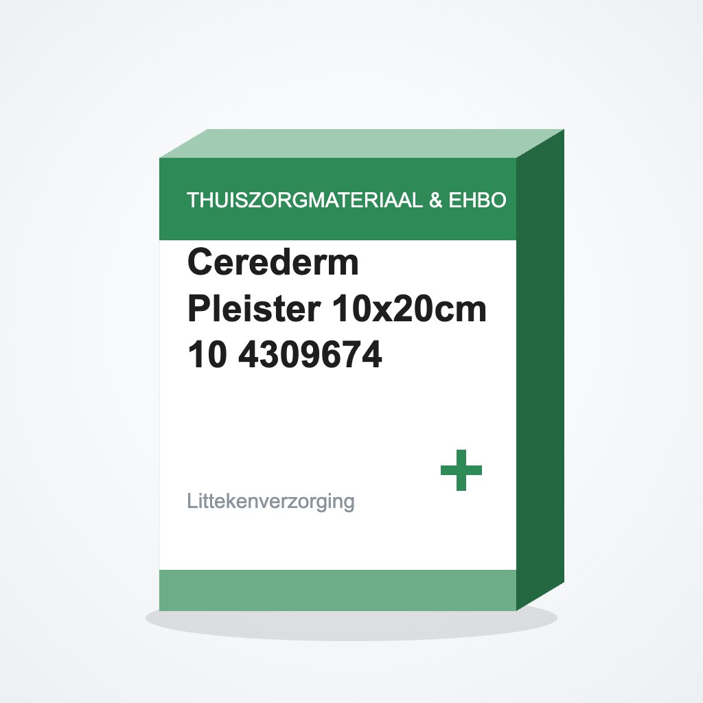 Cerederm Pleister 10x20cm 10 4309674