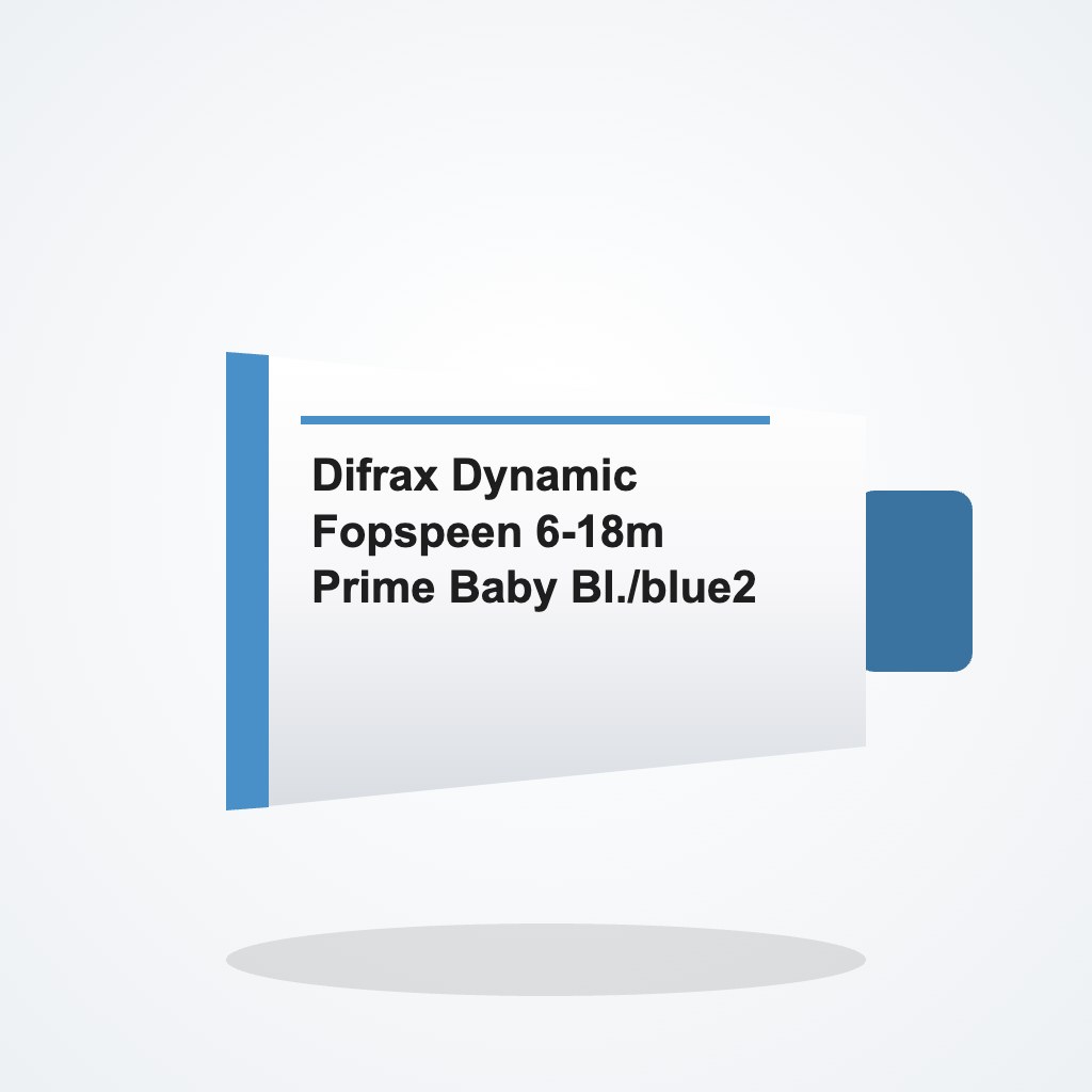 Difrax Dynamic Fopspeen 6-18m Prime Baby Bl./blue2