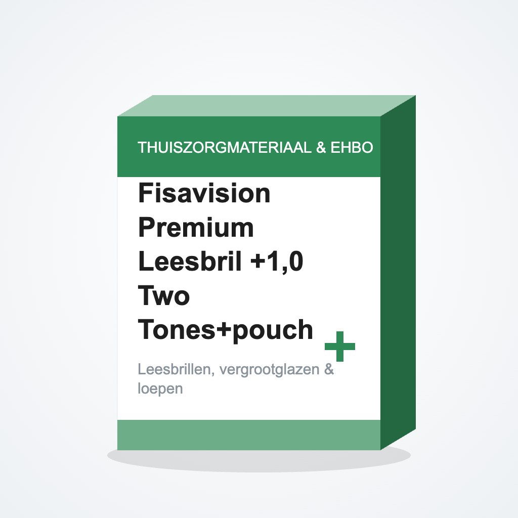 [4257861] Fisavision Premium Leesbril +1,0 Two Tones+pouch