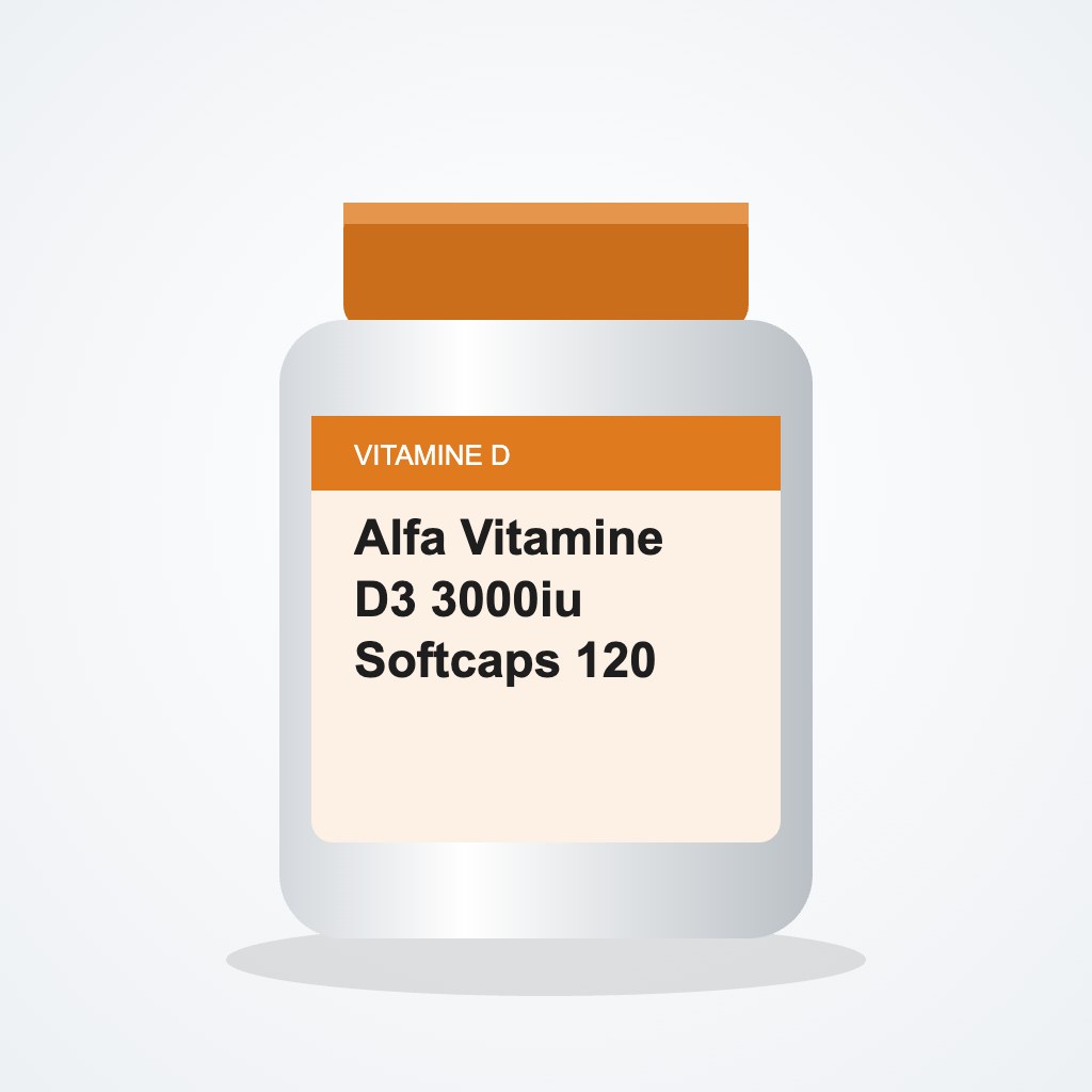 [5848478] Alfa Vitamine D3 3000iu Softcaps 120