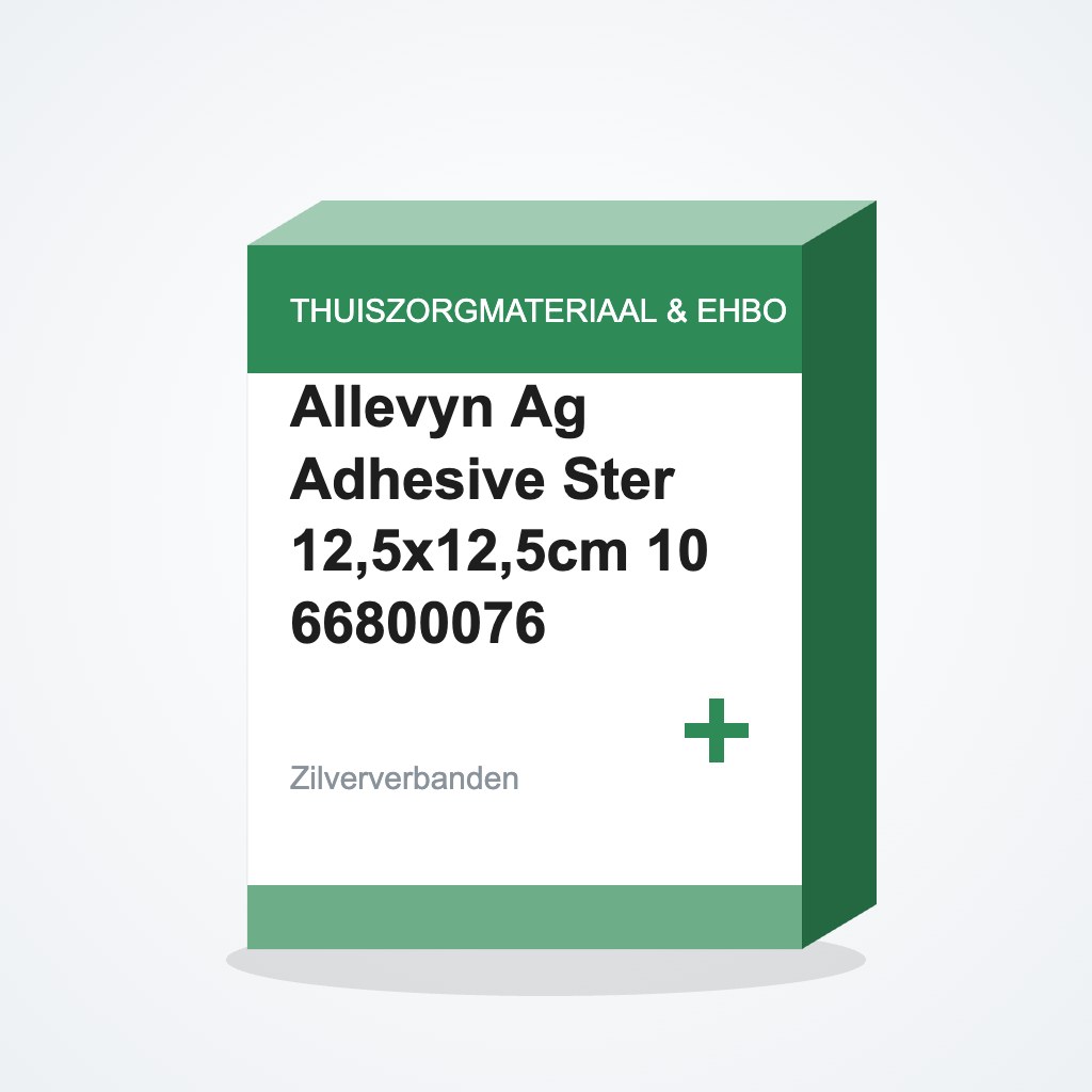 [2681179] Allevyn Ag Adhesive Ster 12,5x12,5cm 10 66800076